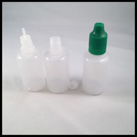 China Liquid Medicine 30ml Eye Dropper Bottles , Plastic Dropper Bottles Child Proof Caps supplier