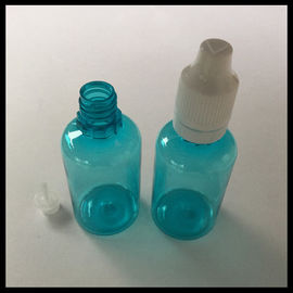 China Pet Dropper Bottles 30ml Plastic Ejuice Bottles Blue Empty E Liquid Bottles supplier