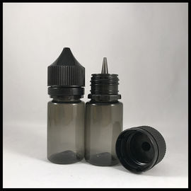 China Black Transparent 30ml Pet Bottles , Custom 30ml Plastic Dropper Bottles Bulk supplier