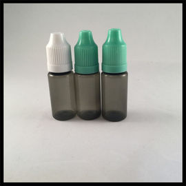 China Small Black PET Dropper Bottles10ml For Perfume Packing Chemical Stability supplier