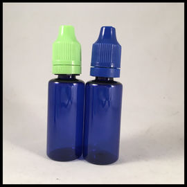 China Pharmaceutical PET E Liquid Bottles 20ml Blue Excellent Low Temperature Performance supplier