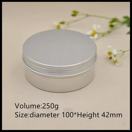 China Colorful Cap Aluminum Cosmetic Containers Face Gream / Dried Fruit Jar 250g supplier