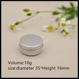 China 10g Aluminum Round Tin  Metal Cosmetic Container Jar 35*16mm supplier