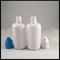 Round PET Dropper Bottles Milk White Plastic Container For Flavored Sauce supplier