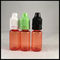 Red Smoke Oil Dropper Bottle , 10ml Plastic Dropper Bottles Acid Base Resistance supplier