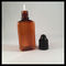 Amber 30ml Plastic PET E Liquid Bottles , Triangle Shape Vapor Liquid Bottles supplier