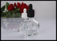 Skull 30ml Essential Oil Glass Dropper Bottles Clear Green Black Bottle supplier