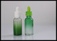 E Liquid  E Juice 30ml Green Gradient Essential Oil Glass Dropper Bottles supplier