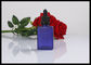 Flat Square Essential Oil Glass Bottles Blue Matte Color For Perfume Packing supplier