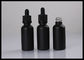 Matte Black Frosted Essential Oil Glass Bottles Cosmetic Liquid Containers supplier