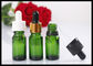 High Standard 10ml Green Small Glass Dropper Bottles For Essential Oils supplier