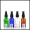 30ml Essential Oil Glass Dropper Bottle With Green / Clear / Amber / Blue Color supplier