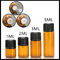 Mini Size Essential Oil Glass Bottles Normal Cap For Serum / Perfume 1ml 2ml 3ml 5ml supplier
