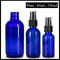 Blue Color Glass Spray Bottle 30ml 60ml 120ml For Cosmetic Lotion / Perfume supplier
