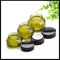 Oblique Shoulder Empty Cosmetic Containers , Amber Glass Containers With Lids supplier