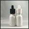 Frosted White Glass Oil Dropper Bottle Empty E Liquid Container 15ml Capacity supplier