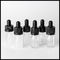 Different Sizes Essential Oil Glass Bottles Clear Eye Dropper Caps Childproof supplier