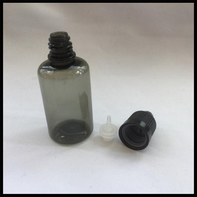 Black 30ml E Liquid Bottle Pet Dropper Bottles Plastic E Cigarette Bottle