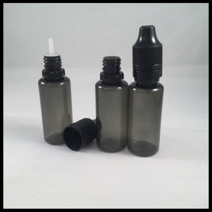 Black Plastic Ejuice Bottles 15ml PET Dropper Bottles Essential Oil Bottle