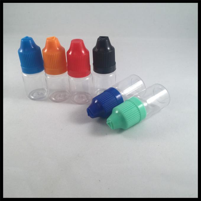 Medicial Grade Plastic Eye Dropper Bottles , PET 5ml Plastic Dropper Bottles