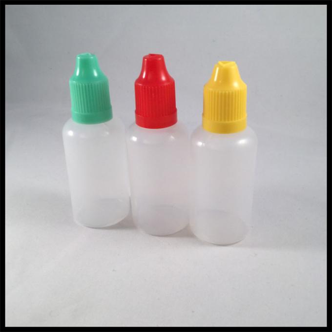 30ml Childproof Dropper Bottle Ldpe , Bulk Liquid Small Plastic Dropper Bottles