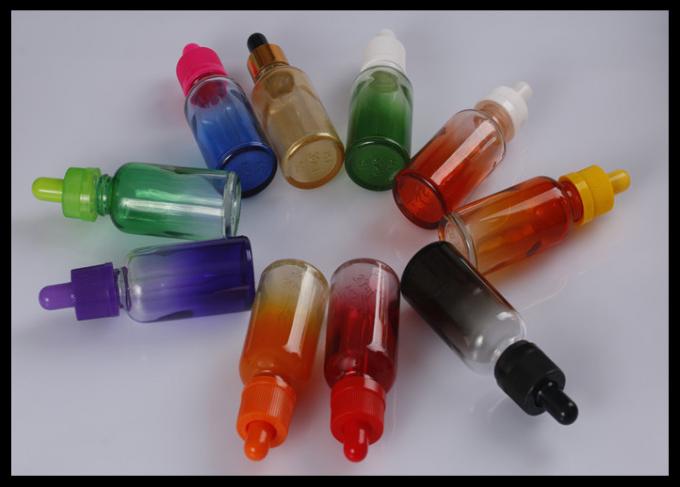 E Liquid  E Juice 30ml Green Gradient Essential Oil Glass Dropper Bottles
