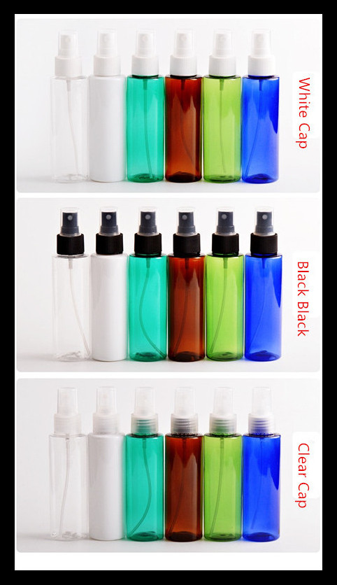Clear Mist PET Plastic Spray Bottles100ml Non - Toxic For Cosmetic Dispensing