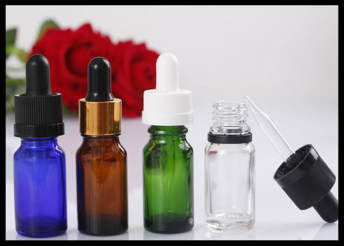 Perfume Essential Oil Glass Dropper Bottle 10ml Amber Logo Printing Customized