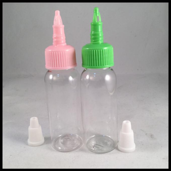 High Standard 60ml PET E Liquid Bottles , 30ml Plastic Bottle With Twist Cap