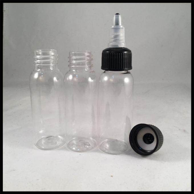 High Standard 60ml PET E Liquid Bottles , 30ml Plastic Bottle With Twist Cap