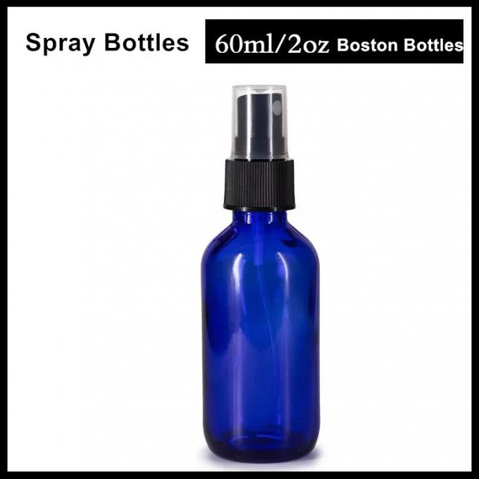 Blue Color Glass Spray Bottle 30ml 60ml 120ml For Cosmetic Lotion / Perfume
