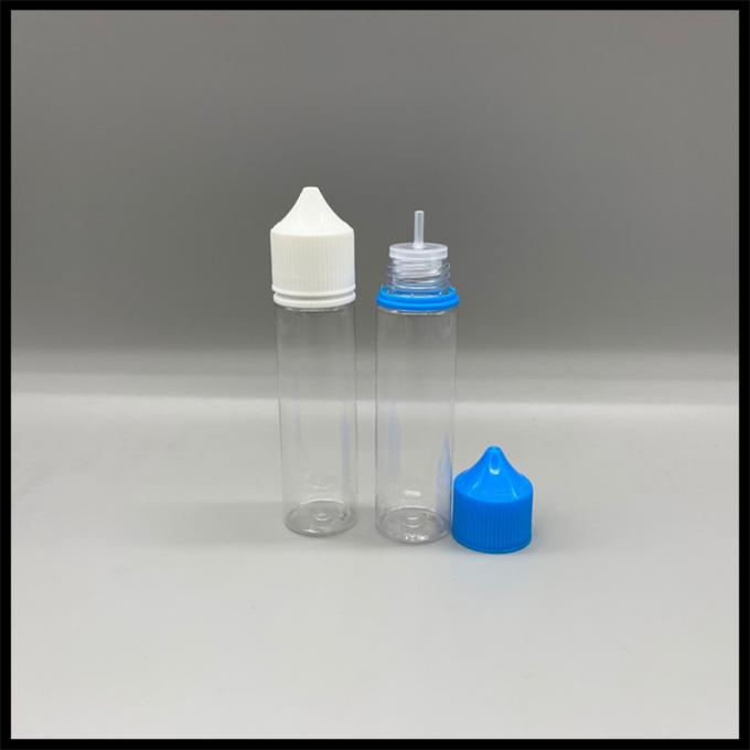ISO Chubby Dropper 60ml Unicorn Bottle RV PET Plastic Material Round Shape For E Cig