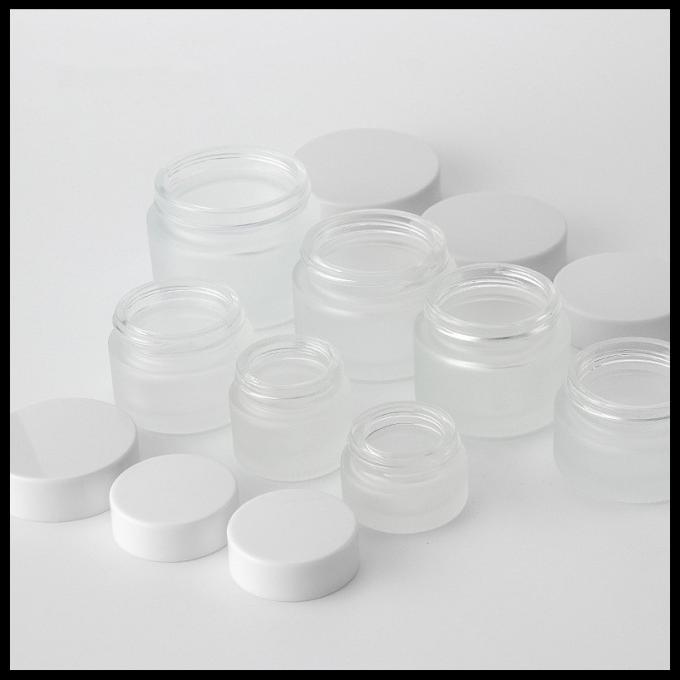 Glass Cosmetic Bottles Jar Press Lotion Pump Cap Type No Pollution Non - Toxic