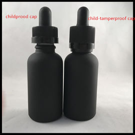 China 30ml Black Matt Glass Dropper Bottles Essential Oild Glass Dropper Bottle supplier