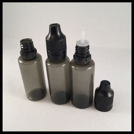 China Black Clear Dropper Bottles , Medical Grade Plastic Eye Dropper Bottles supplier