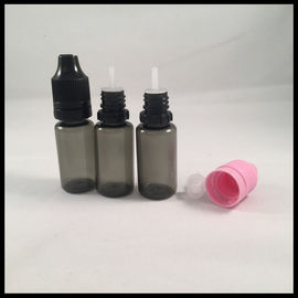 China Custom Liquid PET Dropper Bottles 10ml  Black Plastic For Ejuice Food Grade supplier