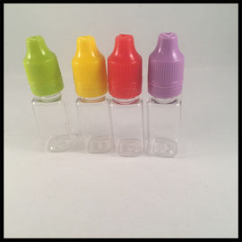 China Transparent PET Dropper Bottles 10ml - 120ml Childproof Tamper Cap Eco - Friendly supplier
