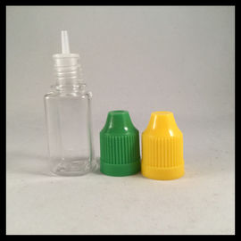 China Clear Plastic PET Dropper Bottles 10ml Screen Printing Acid Base Resistance supplier
