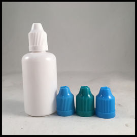 China Round PET Dropper Bottles Milk White Plastic Container For Flavored Sauce supplier