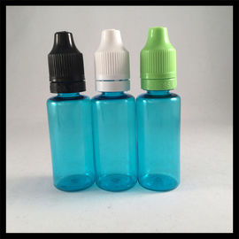 China Blue Plastic 20ml PET Dropper Bottles With Childproof Tamper Cap Non - Toxic supplier