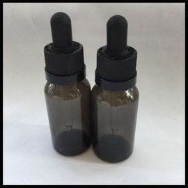 China Black Empty PET E Liquid Bottles , Medical Grade Plastic Eye Dropper Bottles supplier