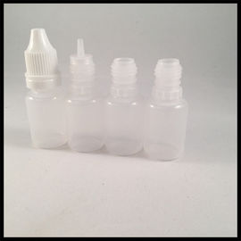 China E Liquid 10ml LDPE PE E Liquid Bottles With Child Resist Cap Acid Base Resistance supplier