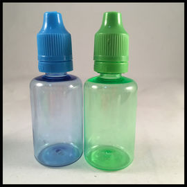 China 30ml Green Plastic Bottles PET Dropper Bottles Juice Oil Bottles With Childproof Tamper Cap supplier