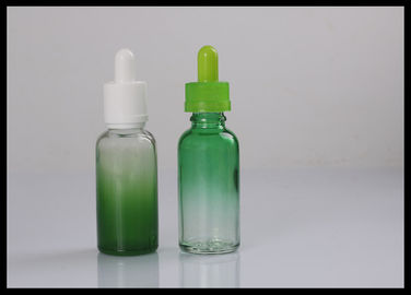 China E Liquid  E Juice 30ml Green Gradient Essential Oil Glass Dropper Bottles supplier