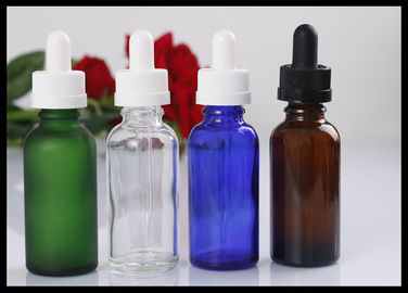 China 30ml Green Glass Bottle Essential Oil Bottle Cosmetic Liquid Bottle supplier