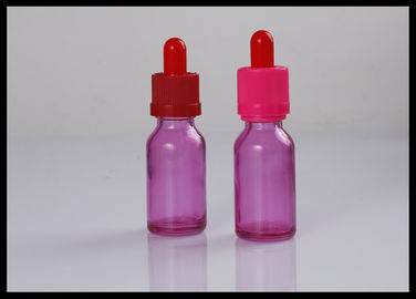 China Perfume 30ml Essential Oil Glass Dropper Bottle E liquid Glass Bottles Pink supplier
