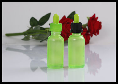 China 30ml 1oz E cig Liquid Bottle Essential Oil Glass Dropper Bottle Light Green supplier