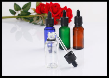 China 30ml Clear Glass Dropper Bottle E Liquid Oil Bottle Cosmetic Bottle supplier