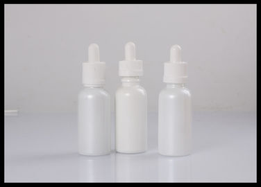 China White Essential Oil Glass Dropper Bottle 5ml - 50ml Acid Base Resistance supplier
