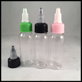 China High Standard 60ml PET E Liquid Bottles , 30ml Plastic Bottle With Twist Cap supplier